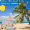 imagePoray Portable Baby Beach Tent with UPF 50 Sun ShelterMosquito Net and Sunshade Ideal Pop Up Kids Travel Tent with Carry Bag ampamp 2 StakesOutdoor Indoor Play and Sun ProtectionVibrant Orange