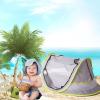 imagePoray Portable Baby Beach Tent with UPF 50 Sun ShelterMosquito Net and Sunshade Ideal Pop Up Kids Travel Tent with Carry Bag ampamp 2 StakesOutdoor Indoor Play and Sun ProtectionYellow