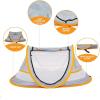 imagePoray Portable Baby Beach Tent with UPF 50 Sun ShelterMosquito Net and Sunshade Ideal Pop Up Kids Travel Tent with Carry Bag ampamp 2 StakesOutdoor Indoor Play and Sun ProtectionVibrant Orange