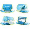imagePoray Portable Baby Beach Tent with UPF 50 Sun ShelterMosquito Net and Sunshade Ideal Pop Up Kids Travel Tent with Carry Bag ampamp 2 StakesOutdoor Indoor Play and Sun ProtectionLarge Deluxe Blue  Mat