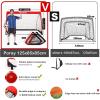 imagePoray Portable Soccer Goal Pop Up Soccer Net for Kids and Adults with 210D Oxford Fabric ampamp Extra StakesBirthday Gift ampamp Fun for Backyard and Soccer TrainingRed  LED Light