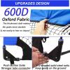 imagePoray Portable Soccer Goal Pop Up Soccer Net for Kids and Adults with 210D Oxford Fabric ampamp Extra StakesBirthday Gift ampamp Fun for Backyard and Soccer TrainingBlue