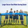 imagePoray Portable Soccer Goal Pop Up Soccer Net for Kids and Adults with 210D Oxford Fabric ampamp Extra StakesBirthday Gift ampamp Fun for Backyard and Soccer TrainingBlue