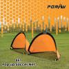imagePoray Soccer Goal for Kid Easyup Set of Two Portable Soccer Net 210D Oxford with 8 Field Marker Cones Extra Stakes Fun for Backyard and Soccer TrainingOrange