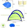 imagePoray Soccer Goal for Kid Easyup Set of Two Portable Soccer Net 210D Oxford with 8 Field Marker Cones Extra Stakes Fun for Backyard and Soccer TrainingBlue