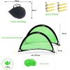 imagePoray Soccer Goal for Kid Easyup Set of Two Portable Soccer Net 210D Oxford with 8 Field Marker Cones Extra Stakes Fun for Backyard and Soccer TrainingGreen