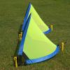 imagePoray Soccer Goal for Kid Easyup Set of Two Portable Soccer Net 210D Oxford with 8 Field Marker Cones Extra Stakes Fun for Backyard and Soccer TrainingBlue