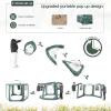 imagePorayhut Pop Up Greenhouse TentPortable XLarge Walkin Flower House Indoor Outdoor Gardening Plant Sunshine Room with PE Mesh Cloth Cover for Protecting Plant from Cold Frost ampamp Birds906Tall Green Greenhouse