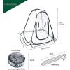 imagePorayhut Pop Up Greenhouse TentPortable XLarge Walkin Flower House Indoor Outdoor Gardening Plant Sunshine Room with PE Mesh Cloth Cover for Protecting Plant from Cold Frost ampamp Birds3 Pcs Pear Shape Plant Cover