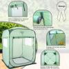 imagePorayhut Pop Up Greenhouse TentPortable XLarge Walkin Flower House Indoor Outdoor Gardening Plant Sunshine Room with PE Mesh Cloth Cover for Protecting Plant from Cold Frost ampamp Birds637 Tall Large Plant tent