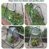 imagePorayhut Pop Up Greenhouse TentPortable XLarge Walkin Flower House Indoor Outdoor Gardening Plant Sunshine Room with PE Mesh Cloth Cover for Protecting Plant from Cold Frost ampamp Birds3 Pcs Pear Shape Plant Cover