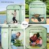 imagePorayhut Pop Up Greenhouse TentPortable XLarge Walkin Flower House Indoor Outdoor Gardening Plant Sunshine Room with PE Mesh Cloth Cover for Protecting Plant from Cold Frost ampamp Birds637 Tall Large Plant tent