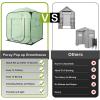 imagePorayhut Pop Up Greenhouse TentPortable XLarge Walkin Flower House Indoor Outdoor Gardening Plant Sunshine Room with PE Mesh Cloth Cover for Protecting Plant from Cold Frost ampamp Birds85 Tall Large greenhouse tent