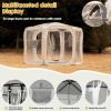 imagePorayhut Pop up Bubble Tent Screen House 10X10Large Camping Sun ShelterWeather and Cold Proof Pod with Detachable Sunshade ClothWaterproof Floor2 Zipper Doors ampamp 4 Mesh Breathable WindowsBeige
