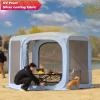 imagePorayhut Pop up Screen House Tent Sun Shelter with Breathable Mesh DoorsPortable Camping Tent with Detachable Waterproof Floor10x10FT Screen Canopy Outdoor for Family Friends PartyGray