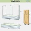 imagePorayhut Portable Greenhouse Cover with Raised Garden BedEasy Setup 724quot X366quot X606quot Gardening Flower House ampamp Plant Sunshine Room for Protecting Plant from Cold Frost Birds ampamp Insects