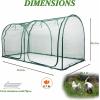 imagePortable 6X3 Walkin Chicken CoopsOutdoor Gardening Nets with Raised Bed Simple Animal Fences for Protection