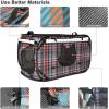imagePortable Cat House SetsLarge Pop up Kennel Soft Pet Crates with Cat CarrierIncluded Foldable Travel Little BoxPet MattressFood Bowl4 Stakes and Carrybag BlackampampOrange