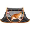 imagePortable Cat Mesh Tent Pet CagePop Up CrateFoldable KennelIndoorOutdoorComfy Puppy HouseWashable Fabric for Small Animals with 2 Cat Toys Carry Bag ampamp 2 Stakes