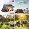 imagePortable Cat Mesh Tent Pet CagePop Up CrateFoldable KennelIndoorOutdoorComfy Puppy HouseWashable Fabric for Small Animals with 2 Cat Toys Carry Bag ampamp 2 Stakes