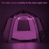 imagePortable Hexagon Kids Play Tent with LED Strip Lights Indoor Children Play House Easy Setup Space Large Dream Tent for Night 45 Person ampamp Birthday GiftsPink