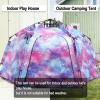 imagePortable Hexagon Kids Play Tent with LED Strip Lights Indoor Children Play House Easy Setup Space Large Dream Tent for Night 45 Person ampamp Birthday GiftsUnicorn Galaxy