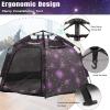 imagePortable Hexagon Kids Play Tent with LED Strip Lights Indoor Children Play House Easy Setup Space Large Dream Tent for Night 45 Person ampamp Birthday GiftsStarry Constellation
