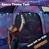 imagePortable Hexagon Kids Play Tent with LED Strip Lights Indoor Children Play House Easy Setup Space Large Dream Tent for Night 45 Person ampamp Birthday GiftsUnicorn Galaxy