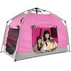 imageKids Play TentPortable Playhouse Children House Easy Set up Indoor Outdoor with Carry Bag for KidsLight Strip Design for Night use Space for Children and ParentsBirthday GalaxyVitality Pink