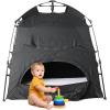 imagePlay TentPortable Playhouse Blackout Sleeping Tent CoverBlocking 95 Light for Kids ampampToddlersIndoor Castle House with Travel Carry Bag ampamp Breathable Mesh WindowsSpace for Children Birthday Gfits