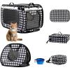 imagePop up Cat Tent Dog HouseLarge 30 in Kennel Soft Crates with Portable Cat CarrierTravel Little Box MattressFood Bowl4 Stakes and Carrybag