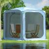 imagePoray Screen House Tent Pop Up Sun Shelter with Durable Mesh Zipper DoorsPortable Camping Tent 10 X 10 FT Screen Canopy Outdoor for Family Friends Party in BackyardPark