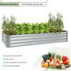 imageporayhut 6x3 Raised Garden Bed Kit Easy Setup Planter Box for Vegetable FruitMetal Galvanized Large Size Raised Bed2