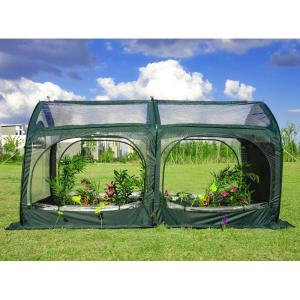 imagePorayhut Pop Up Greenhouse TentPortable XLarge Walkin Flower House Indoor Outdoor Gardening Plant Sunshine Room with PE Mesh Cloth Cover for Protecting Plant from Cold Frost ampamp Birdspop up Tunnel Large Greenhouse Tent