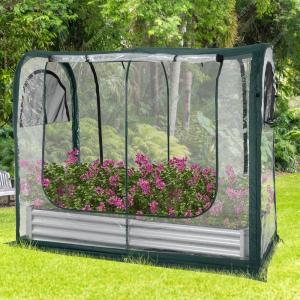 imagePorayhut Portable Greenhouse Cover with Raised Garden BedEasy Setup 724quot X366quot X606quot Gardening Flower House ampamp Plant Sunshine Room for Protecting Plant from Cold Frost Birds ampamp Insects