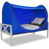 imagePrivacy Pop up Eclipse Bed Tent Bed Drapes Black TwinBlue