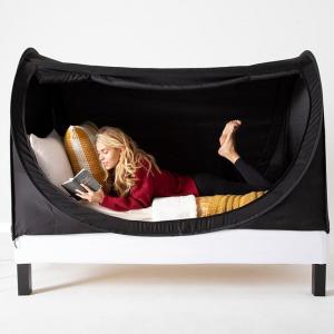 imagePrivacy Pop up Eclipse Bed Tent Bed Drapes Black TwinBlack