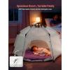 imagePortable Large Kids Beach Tent Shelter with Canopy UV Cover Indoor Outdoor Camping Tentwith Thick Removable Floor for Sleeping Or Beach Shelter Light GreyLight Grey