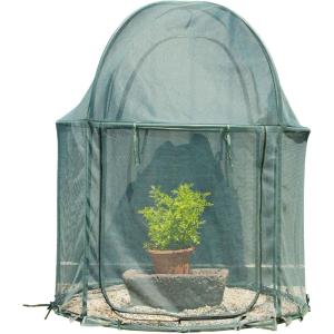 imageRound 4x4 Large Plant Mesh Cover 49FT Tall Crop Netting Cage Pest Guard Cover for Vegetables Fruits Durable Plant Gardening Net494959inches Birdcage Net