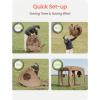 imagePorayhut Pop up Bubble Tent Screen House 10X10Large Camping Sun ShelterWeather and Cold Proof Pod with Detachable Sunshade ClothWaterproof Floor2 Zipper Doors amp 4 Mesh Breathable Windows