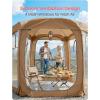 imagePorayhut Pop up Screen House Tent Sun Shelter with Breathable Mesh DoorsPortable Camping Tent with Detachable Waterproof Floor10x10FT Screen Canopy Outdoor for Family Friends Party in BackyardPark