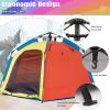 imagePortable Hexagon Kids Play Tent with LED Strip Lights Indoor Children Play House Easy Setup Space Dream Tent for Night 45 Person Large Tents amp Birthday Gifts