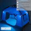 imageKids Play TentPortable Playhouse Children House Easy Set up Indoor Outdoor with Carry Bag for KidsLight Strip Design for Night use Space for Children and ParentsBirthday
