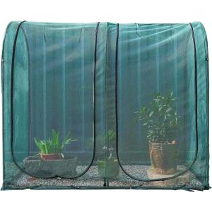 imagePoray Large 123X4FT Tunnel Plant Netting Cover6FT Tall Crop Cage Tomato Netting for VegetablesampFruitsDurable Gardening Net for Plant and Animals733761inches Tunnel Net