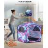 imagePorayhut Galaxy Pop Up Play Tent for Kids 67 Hexagonal Privacy Sensory Tent with Removable Thick Mat amp LED Photo Clip Lights Light Blocking Indoor Outdoor Playhouse for Boys amp Girls Space CastleUnicorn