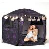 imagePorayhut Galaxy Pop Up Play Tent for Kids 67 Hexagonal Privacy Sensory Tent with Removable Thick Mat amp LED Photo Clip Lights Light Blocking Indoor Outdoor Playhouse for Boys amp Girls Space CastleStarry Constellation